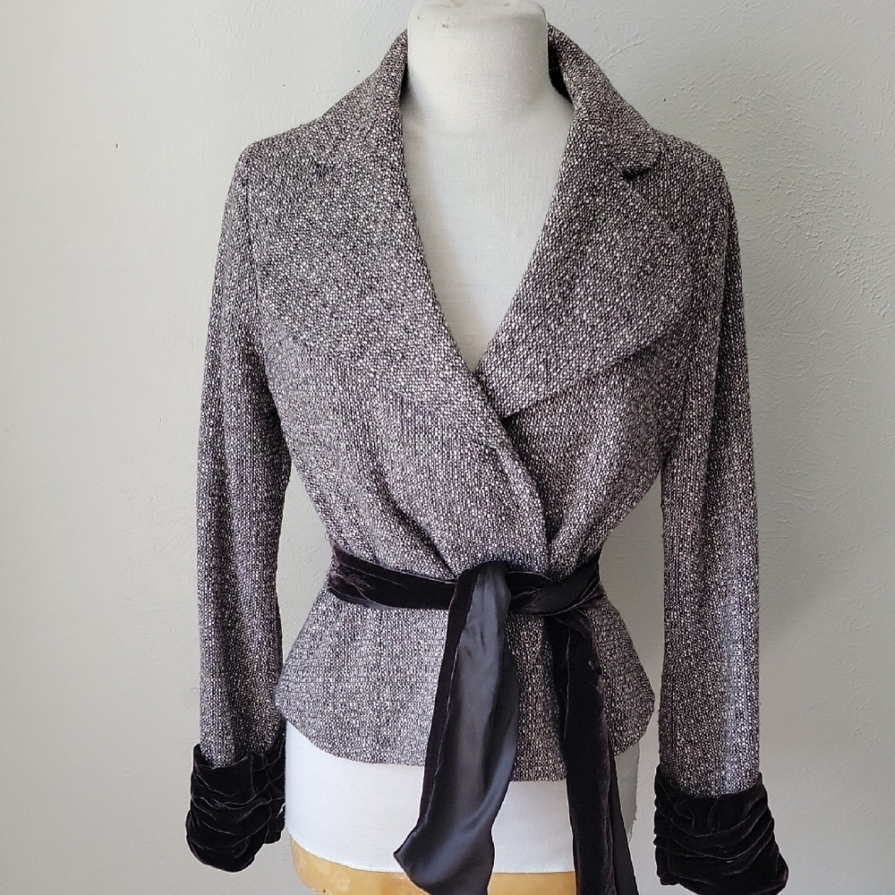 Nougat London Wool Silk Tweed Jacket - Picture 5 of 16